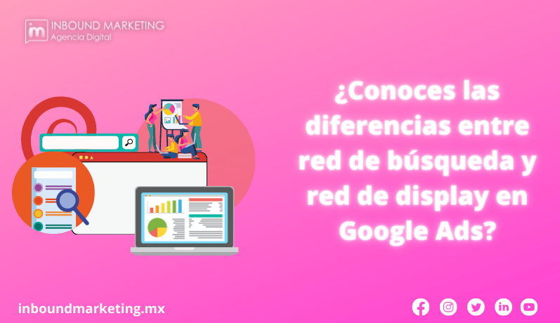 ¿Conoces las diferencias entre red de búsqueda y red de display en Google Ads?